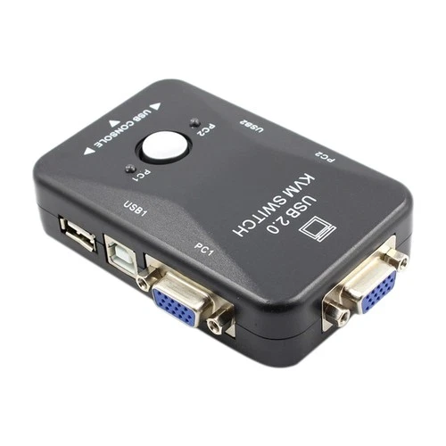 KVM  2 Port VGA  USB 2.0 KVM Mouse Switcher Keyboard 1920X1080 Box Sharing 5593