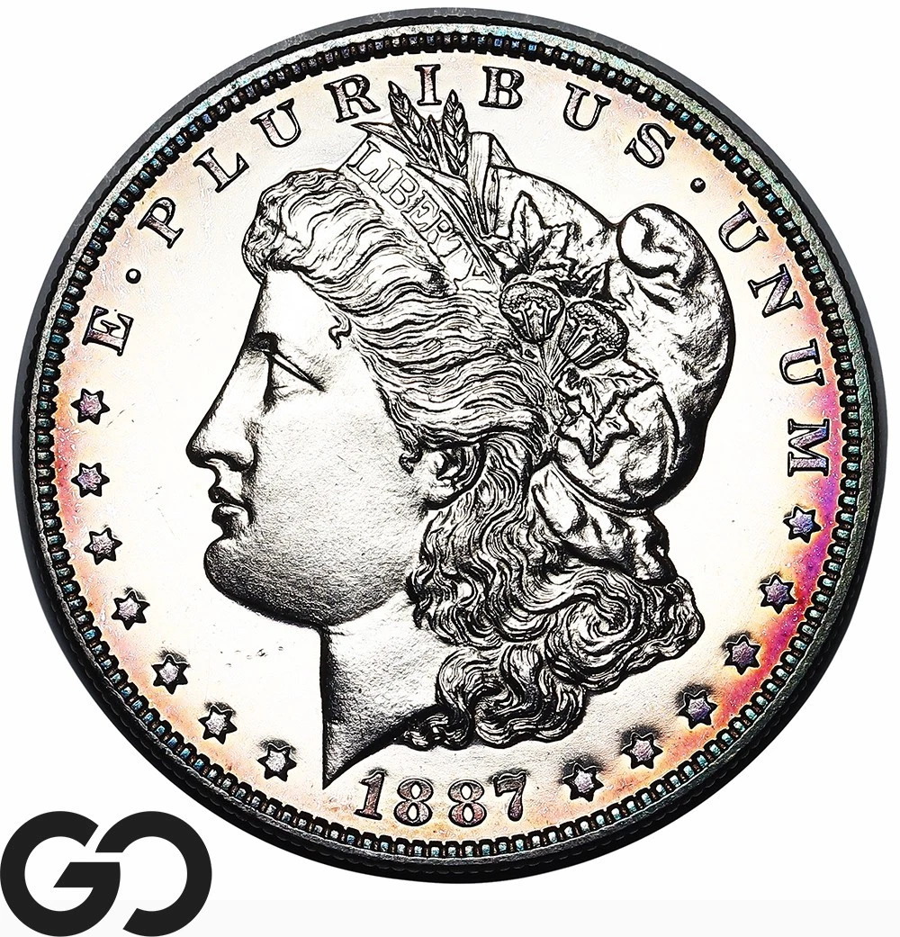 Philadelphia Silver 1887 Year Morgan US Dollars (1878-1921) for