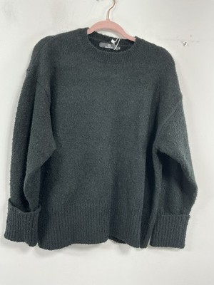 Womans Lillusory Pullover Long Sleeve Sweater Small Black Over Sized Heavy NWT 