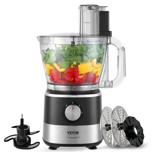 VEVOR Food Processor, 14-Cup Vegetable Chopper for Chopping, Mixing, Slicing, an