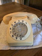 Vintage British Rotary Dial Telephone With Visual Aid