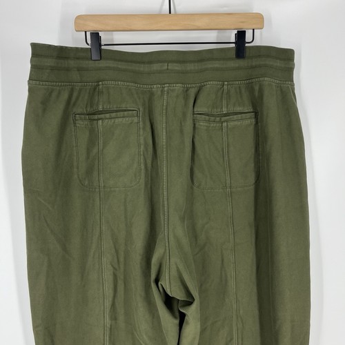 Athleta Pants Size 1X Womens Olive Green Farallon Weekender Stretch Pull On - Picture 6 of 10