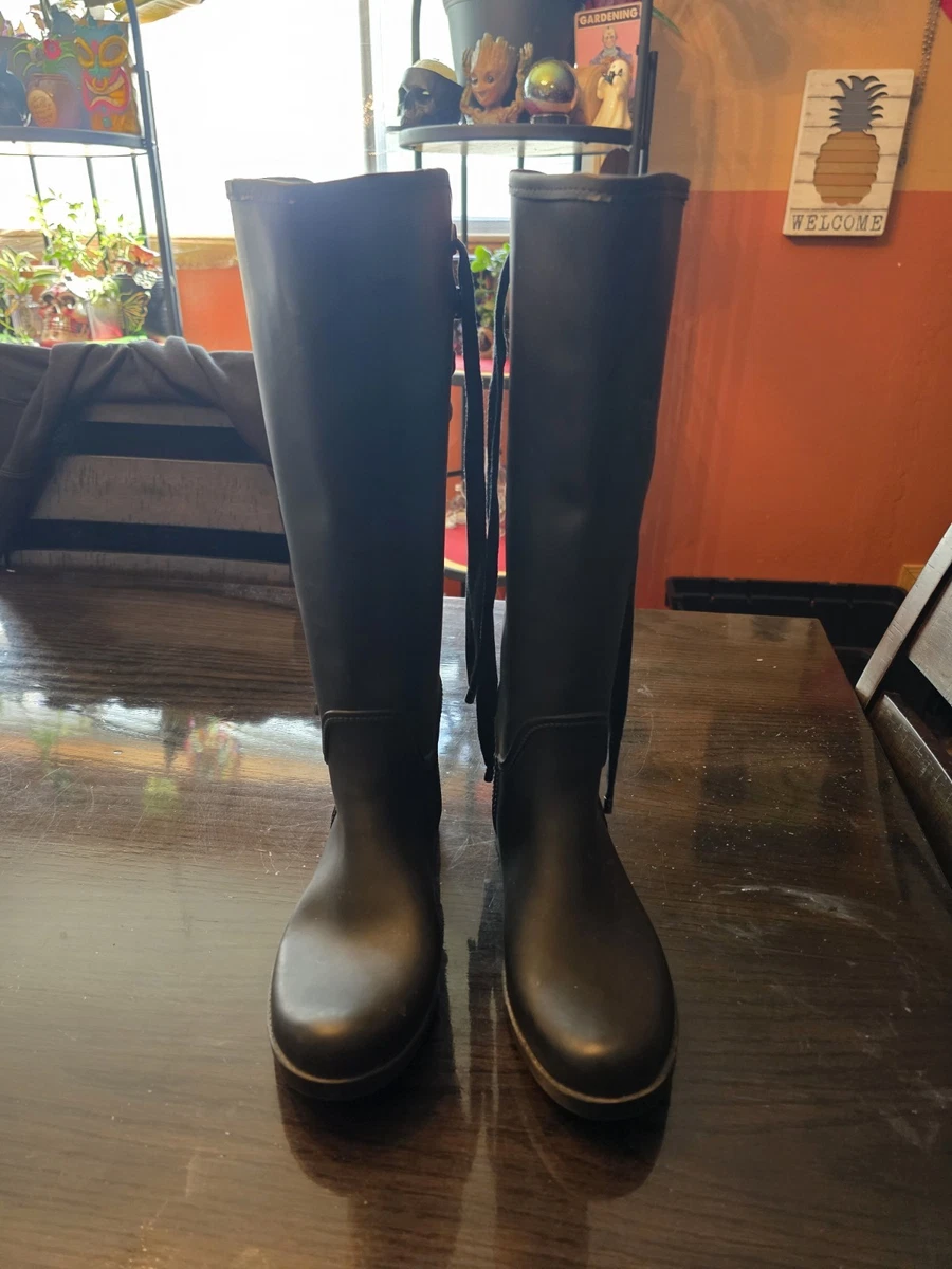 Coach Black Rubber Boots for Women for sale | eBay