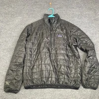 Patagonia Nano Puff Pullover Mens Medium Black Quilted PrimaLoft Jacket 84020