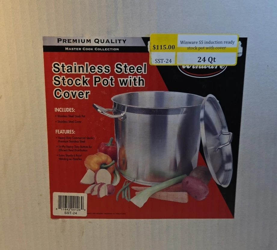 24qt S/S Stock Pot w/Cover (2 Set)