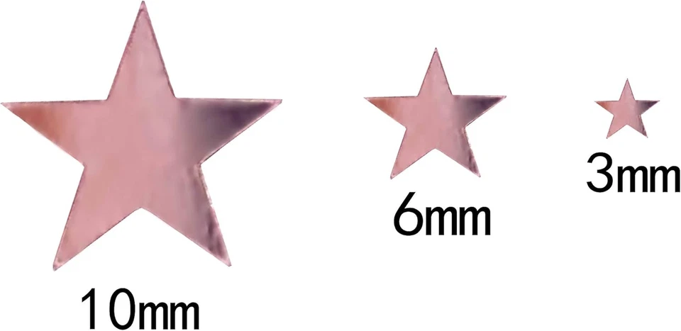 Mesa de confeti de oro rosa confeti estrellas brillantes lentejuelas metálicas confeti boda Foto 2 de 4