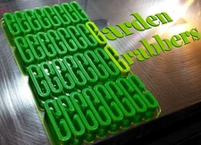 chicken wire/ bird net/ tension clips/hooks plastic 10 pk green made in us