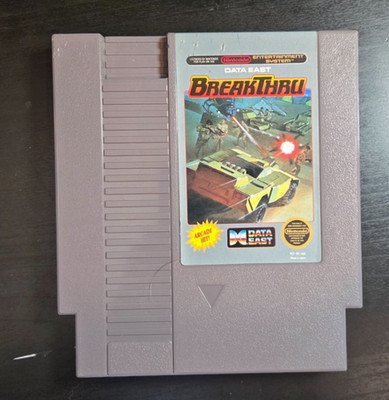 BreakThru (Nintendo Entertainment System, 1987) - CART & MANUAL