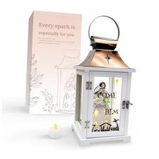 Memorial Lantern, Bereavement Sympathy Gifts for Loss Nativity Memorial Lantern