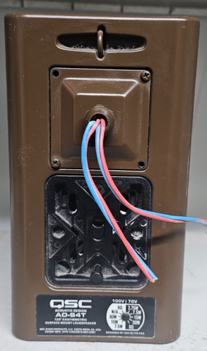 QSC AD‑S4T AcousticDesign Loudspeakers x2 – Light/Dark Brown, White/Grey ✅ - Picture 29 of 34