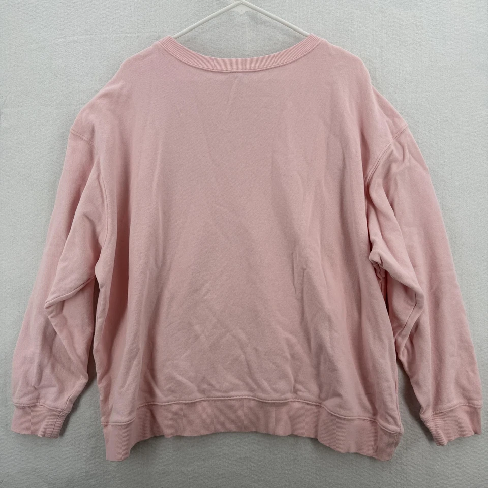 Sudadera Wildfox Para Mujer 2XL Rosa Brunch Club Corazón Gráfico Pullover Cuello Redondo Foto 2 de 4