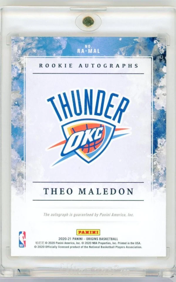 2020-21 Panini Origins Theo Maledon Autographs 41/49 - Image 2 of 2