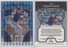 2021 Panini Mosaic Producers Reactive Blue Prizm /99 Christian Yelich #P5