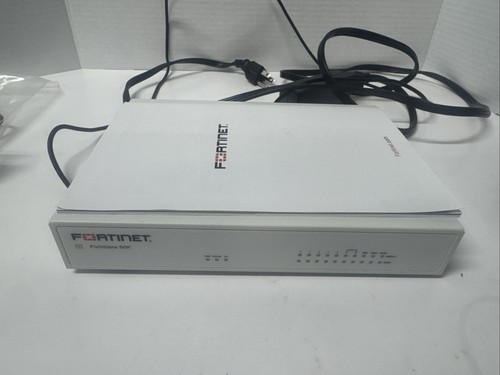 Fortinet Fortigate-60F Network Security Firewall Initialized FG-60F w/Adapter