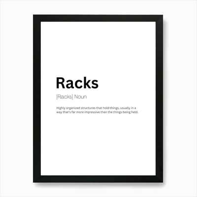 Racks Definition Bedeutung Kunstdruck gerahmt Wandbild Poster Leinwanddruck Bild
