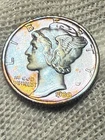 1930-s . Mercury Dime . Choice BU .  Full Bands Toned