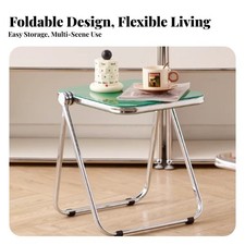 Tavolino Pieghevole Trasparente SalLuminosavaspazio Comodino Stl'e