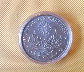 MÜNZE: Olympische Spiele 1972 in München J