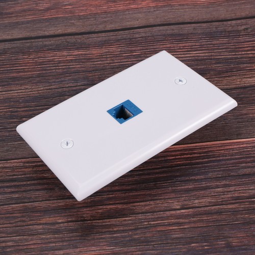 4x Cat6 Ethernet Wall Plate Outlet 1 Port RJ45 Female To Female Wall1458 - Afbeelding 8 van 10