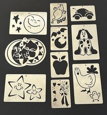 Stencilability ASSORTED THEMED Metal Embossing Stencils Lot Of 10 HALLOWEEN