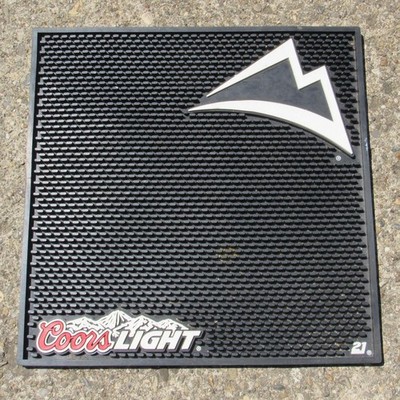 Coors Light Beer Rubber Bar Mat Collectibles Advertising