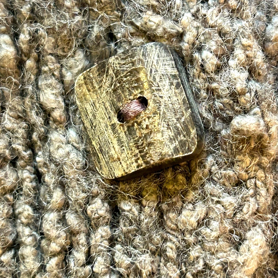 ROYAL ROBBINS Cárdigan Suéter Mujer Grande Grueso Tejido Marrón Algodón Mezcla Lana Foto 3 de 4