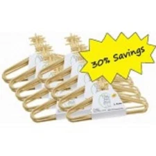 Tan Plastic "Clothes Vine" Hangers (50) Pack