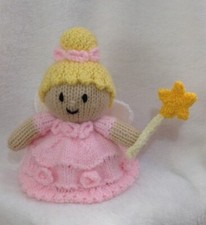 KNITTING PATTERN - Pink Fairy chocolate orange cover / 15 cms Christmas toy