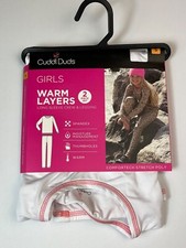 Cuddl Duds Girls Warm Layers Long Sleeve Crew Leggings 2 Piece NWT