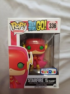 funko pop teen titans go starfire as the  flash 336 toys r us exclusive