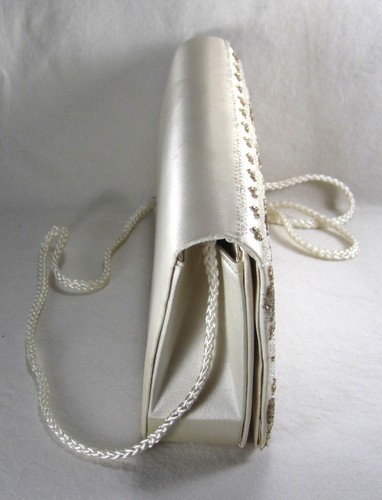 VINTAGE LA REGALE Sequin Beaded Clutch 9" x 4 1/2" Inner Pocket/Snap Fastener - Picture 8 of 9