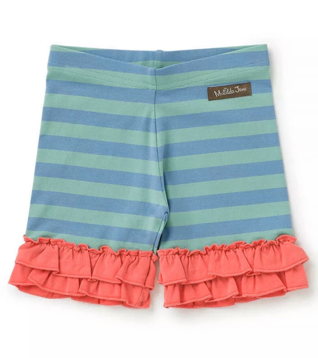 Bikini à Rayures et à Volants pour Fille - Vert - - 22.99
