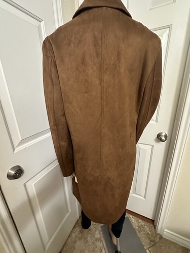 Neu Kenneth Cole New York Damen braune Wildlederjacke mit Strickärmel - Gr. M - Bild 4 von 9