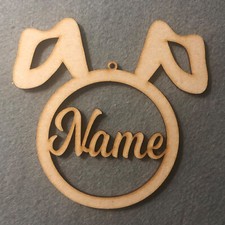 Personalised Easter Bunny - Choose Your Names - Easter Decoration - Easter Gifts