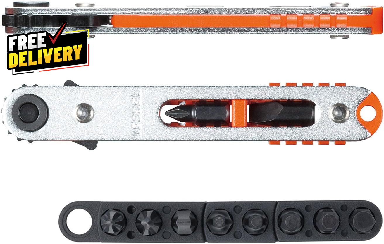Low-Profile Flat Plate Ratchet Screwdriver Set (TD76J (Straight Type))