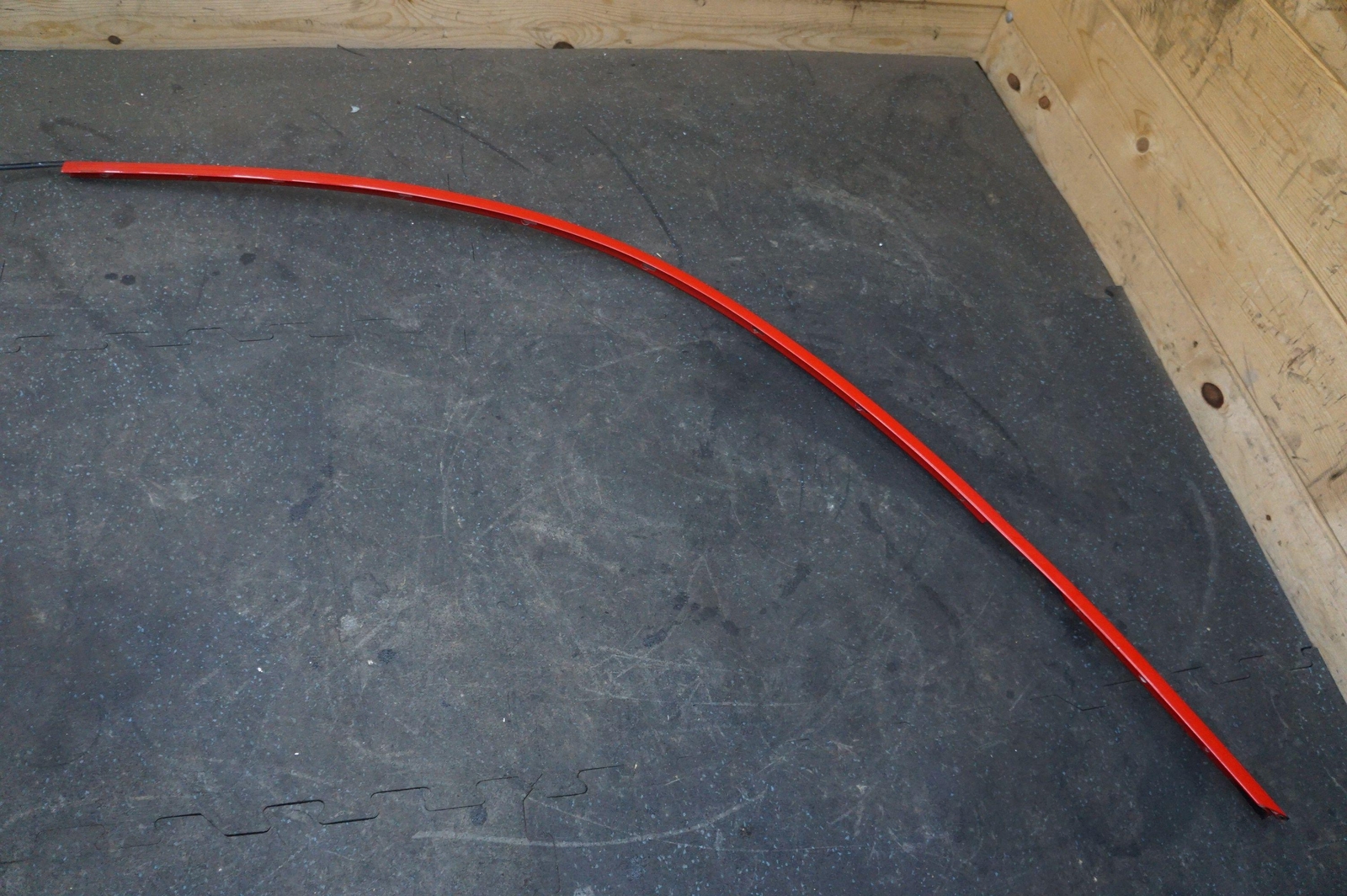 Left Driver Side Roof Gutter Trim Rosso Corsa Red 81524110 Ferrari 458 Italia