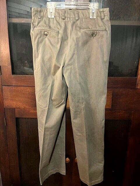 [35×29] claiborne Pleated Dress Trousers Claiborne Vintage Brushed Cotton Pleated Dress Pants Men 32S