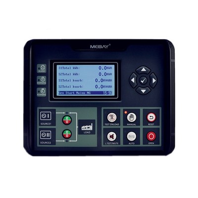 ATS Genset Controller DC/AC Power Supply 1P2W to 3P4W Dual Power Switching