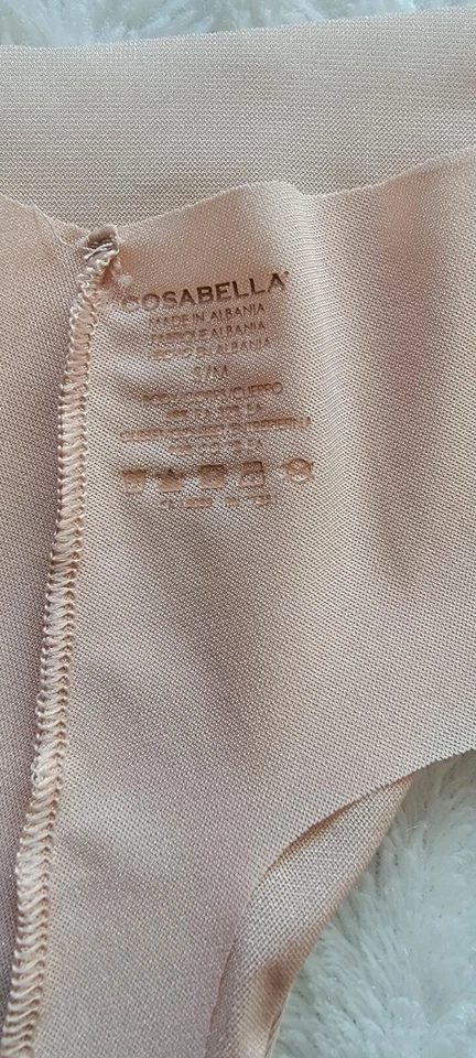 Panty Micro Tanga Corte Libre Cosabella (Paquete de 2) Talla S/M en Cinque y Negro - ¡Nuevo! Foto 4 de 4