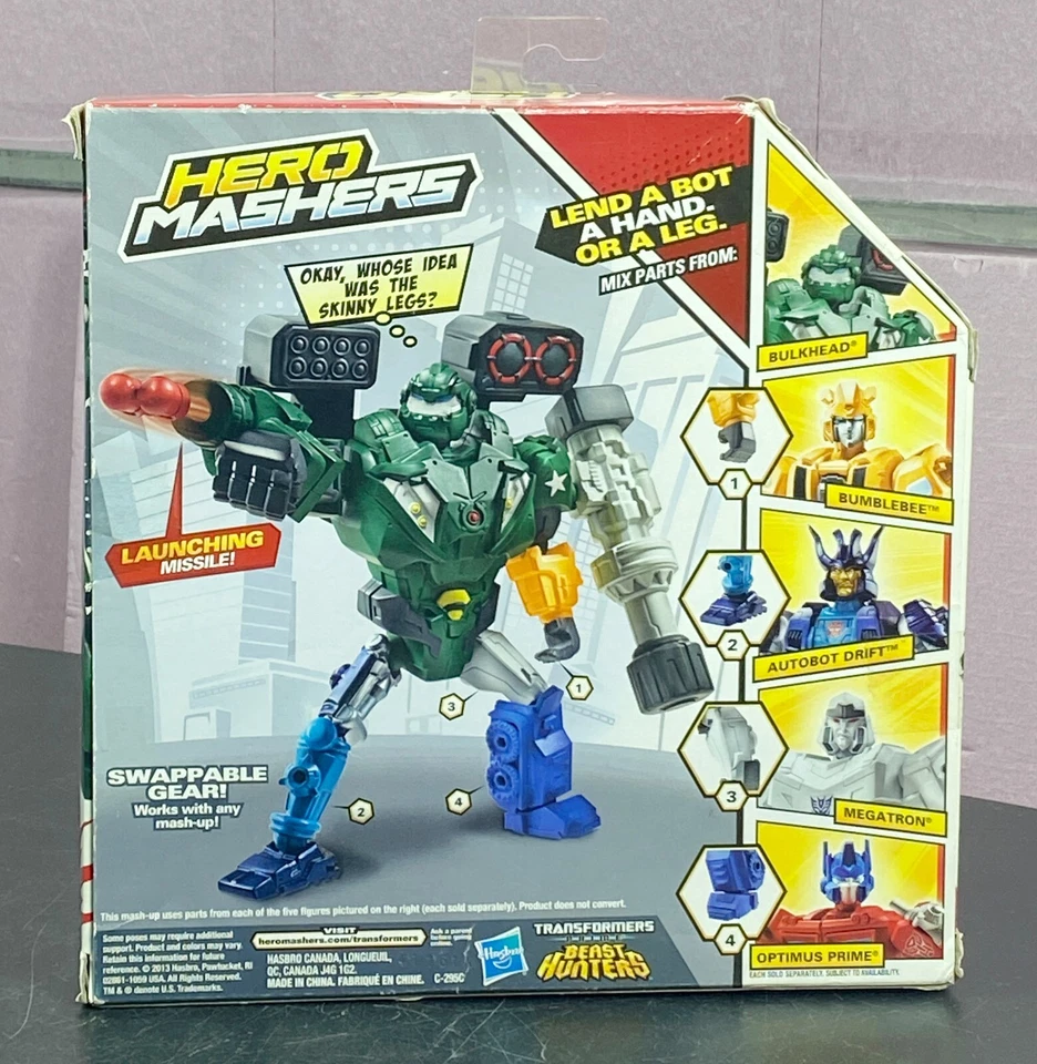 Hero Mashers Transformers Bulkhead Cliffjumper Mashup Hasbro Decepticons  2014 - Image 3 of 4