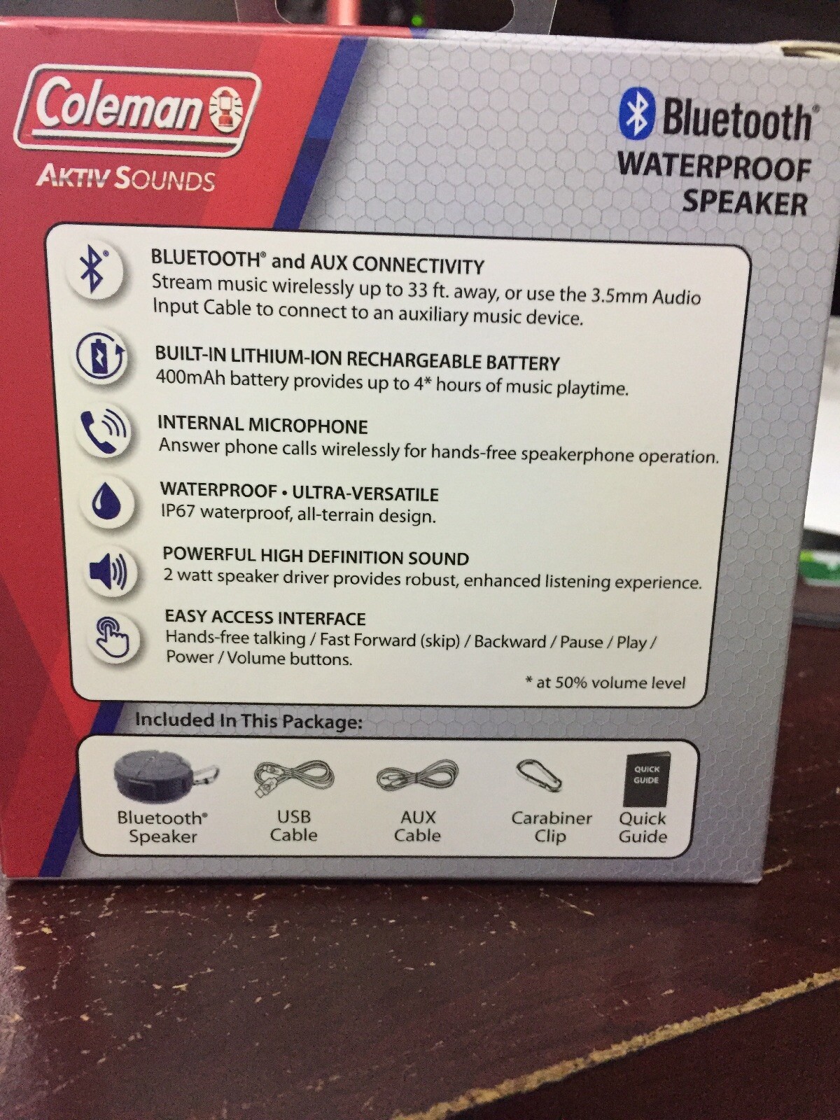 coleman aktiv sounds bluetooth speaker