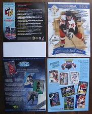 4 Hockey Card Sell Sheets (no cards) 1999 HoloGrFx, etc. - Martin Brodeur, etc.