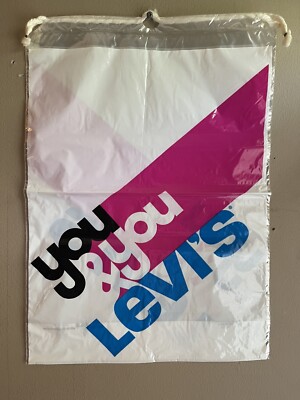 VTG Levi's 1980's You You Denim Jeans Store Shopping Bag