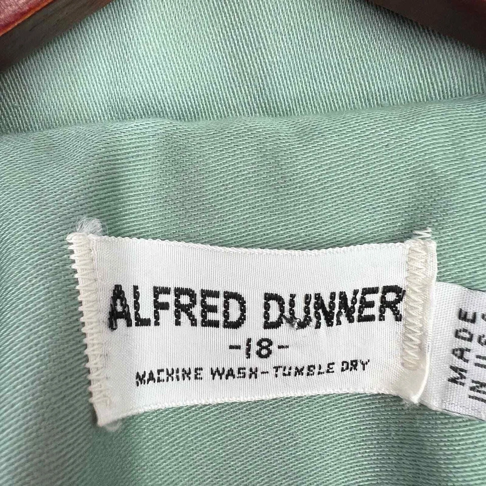 Blazer Chaqueta Blusa Camisa Top Negocios Alfred Dunner Talla Grande 18 Verde Salvia Foto 2 de 4