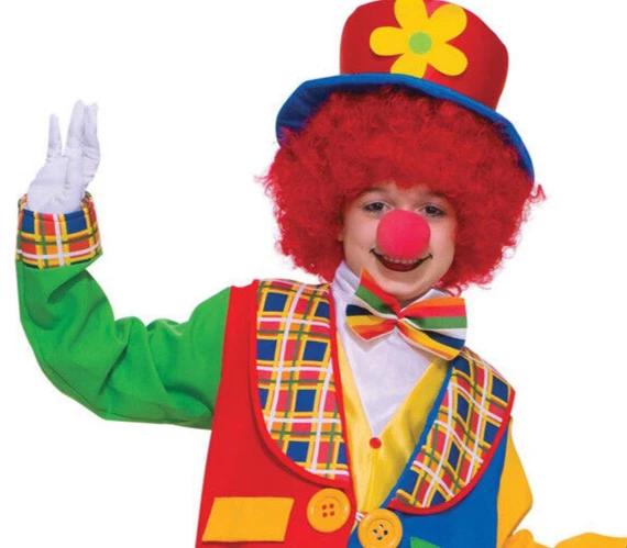 Clown On The Town child 16-18 costume parade stage comedy tail coat pants tie - Image 2 of 4