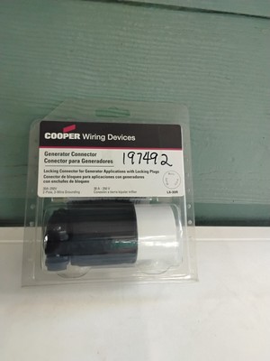 COOPER Generator L6-30R female twist Lock Connector Plugs 30A-250V SAVE$$