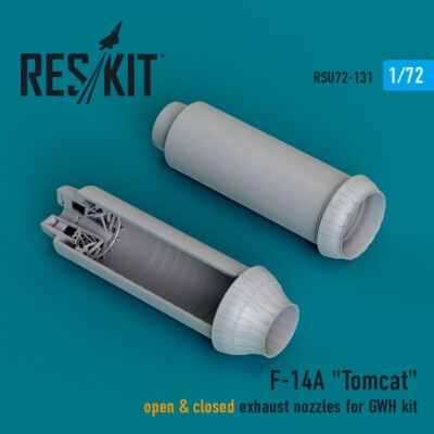 F-14A ''Tomcat'' open & closed exhaust nozzles for GWH kit (3D Printed)
