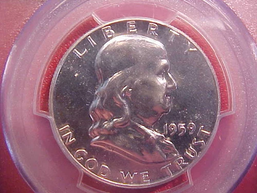 1959 FRANKLIN HALF DOLLAR - PCGS PR66 - SEE PICS! - (G847)