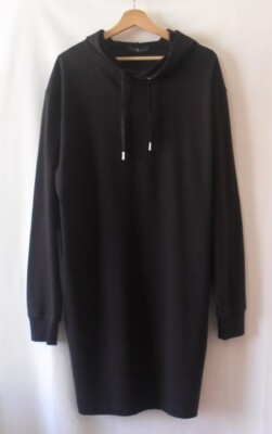 IRO - Long Sleeve Cotton Black Tunic T-Shirt Size M = 44 - New