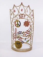 NEF Rhinestone Crystal Tiara Crown Beauty Pageant Fashion Show Queen Princess